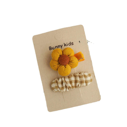 Children's Fabric Floral Hairpin