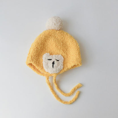 Baby's Hand-Knitted Ear Hood Hood