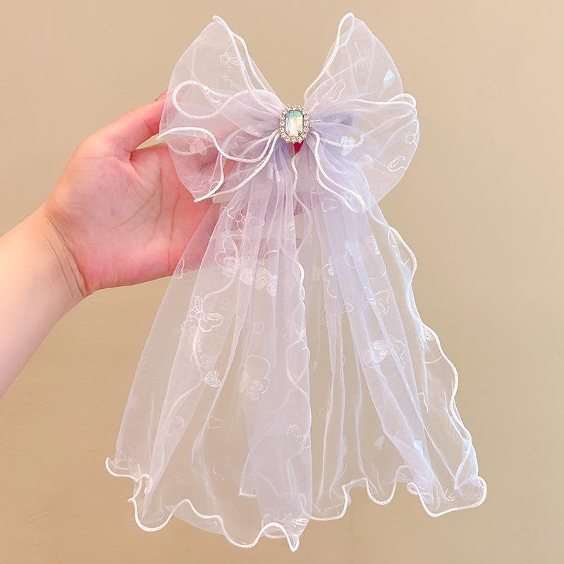 Children's Large Mesh Bow Hairpin