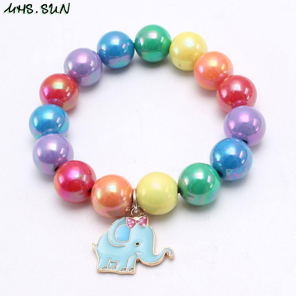 Rainbow Beaded Bracelet for Children