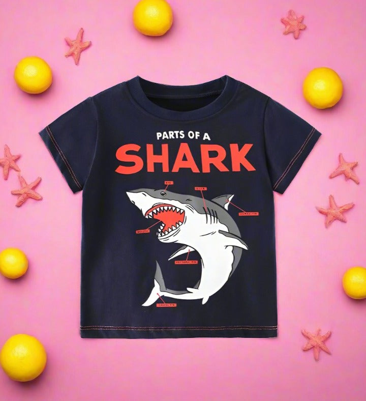 Boys' printed cartoon cotton top