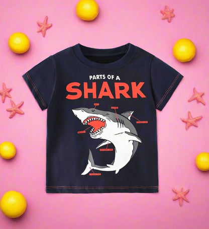 Boys' printed cartoon cotton top