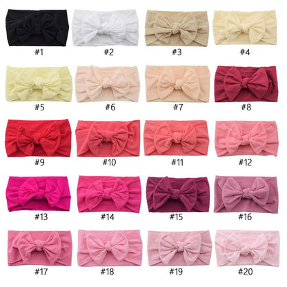Children's Hair Accessories Nylon Bow Hair Band