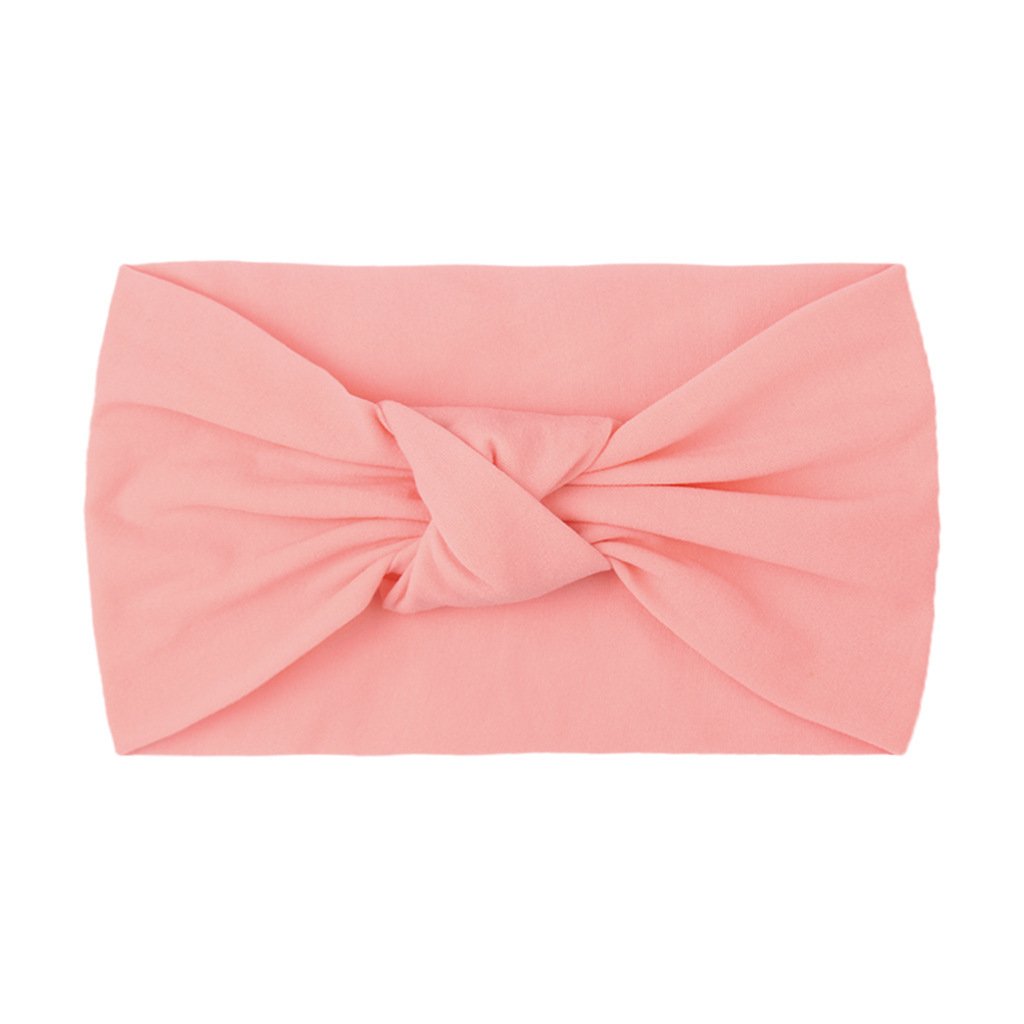 Children's Headwear Baby Solid Nylon Brimmed Hair Band Baby