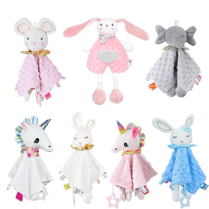 Baby animal card bed hanging towel toy