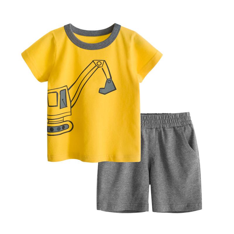 Boys' short sleeved T-shirt pants two piece set