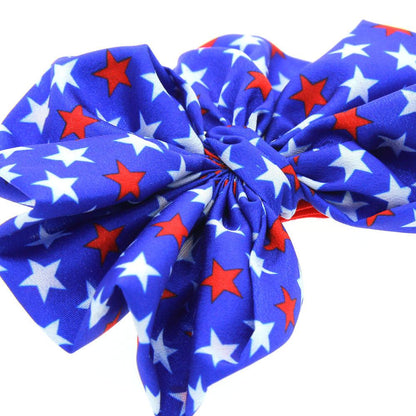 Baby Fourth of July Star Pattern Bow Headband