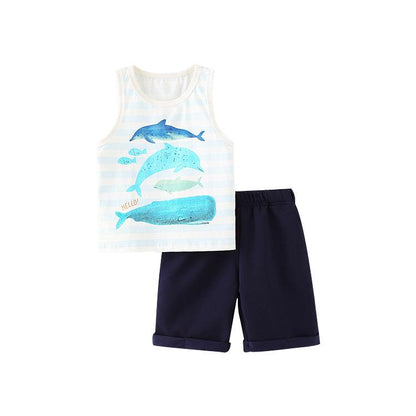 Children's suit boys' short sleeved T-shirt