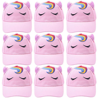 Children's Hat Fashion Cartoon Unicorn Baseball Cap
