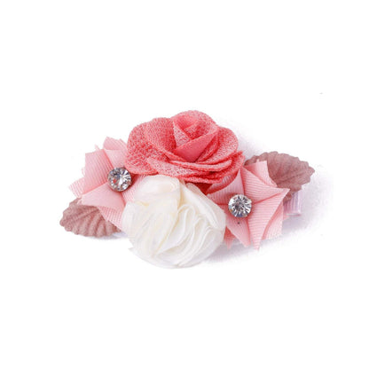 Pink Simulation Headflower Hair Accessories