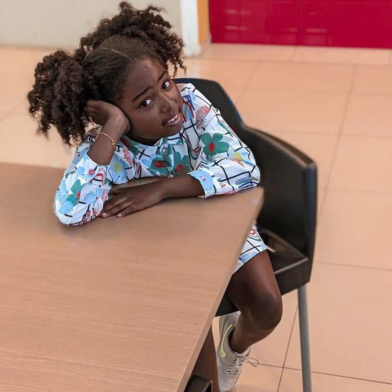 Children's Casual Long Sleeve Printed Dress Petticoat