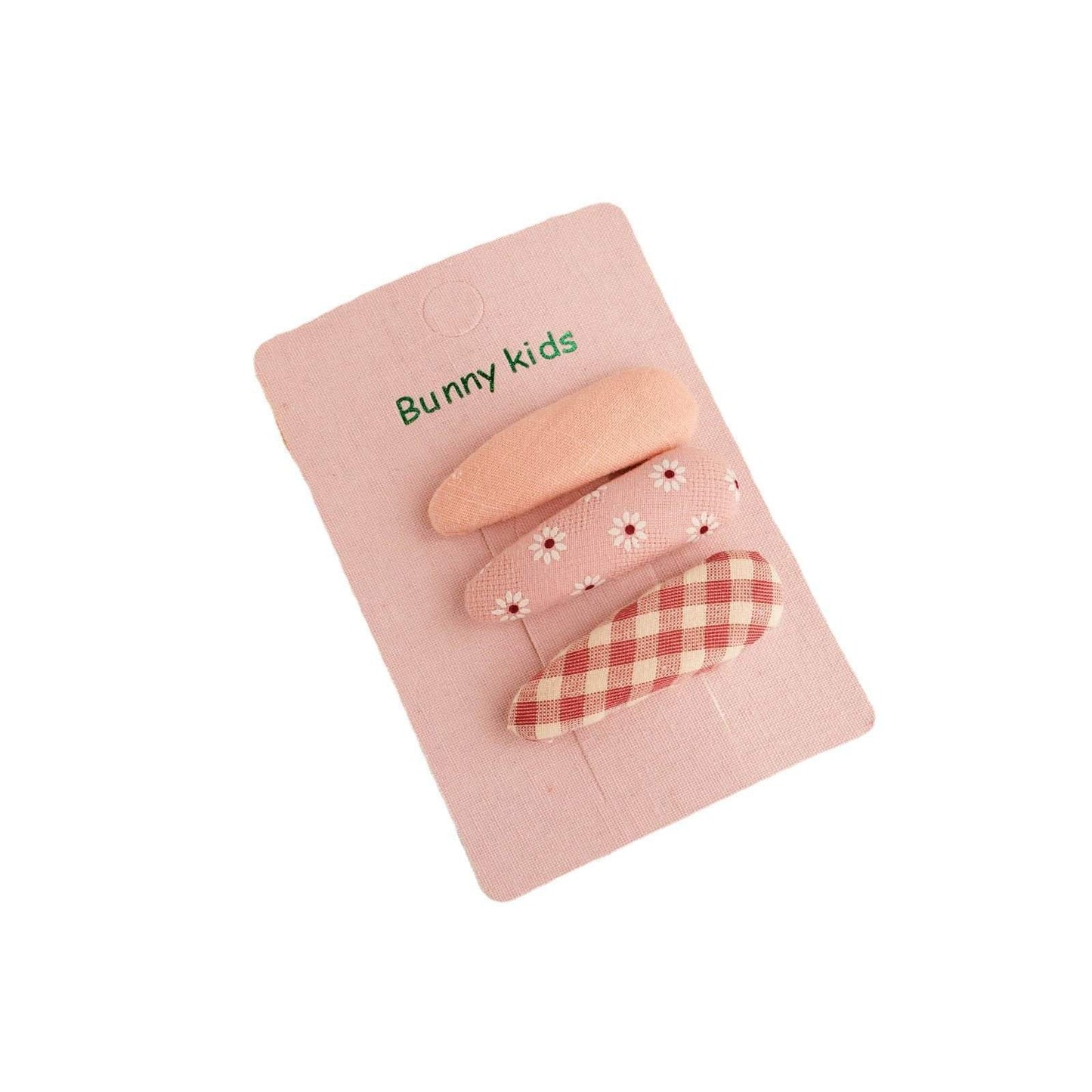 Children's Sponge Hairpin Plaid Floral 3-pack
