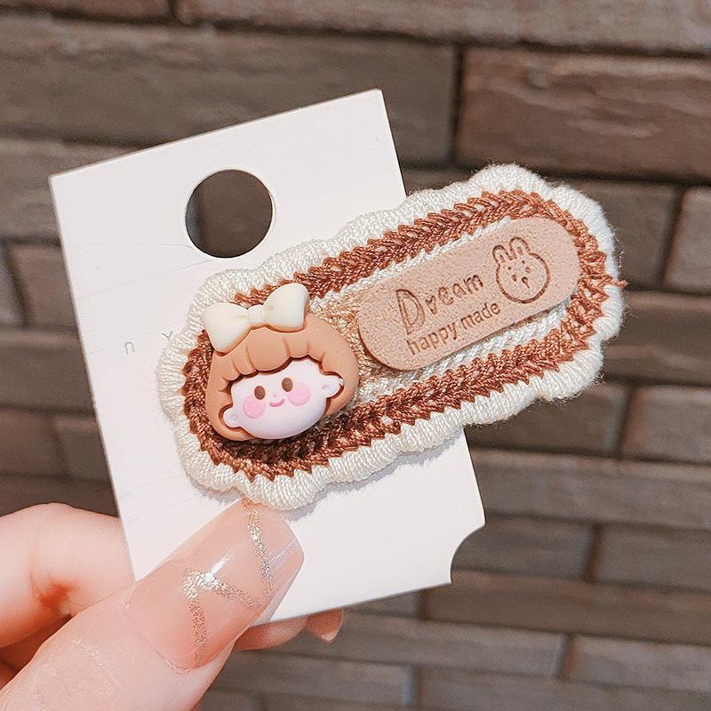 Curry Cute Knit Hairpin Bow