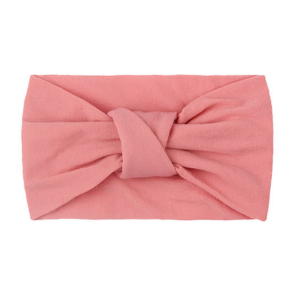 Children's Headwear Baby Solid Nylon Brimmed Hair Band Baby