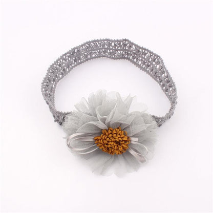 Baby's Big Flower Headband Cotton Hair Accessories