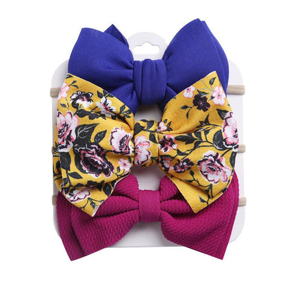 Children's Headdress Bow Hair Tie 3pcs/Set