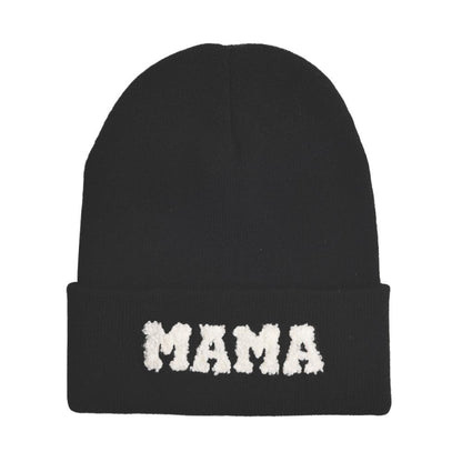 Children's MINI Letter Solid Color Warm Knitted Hat