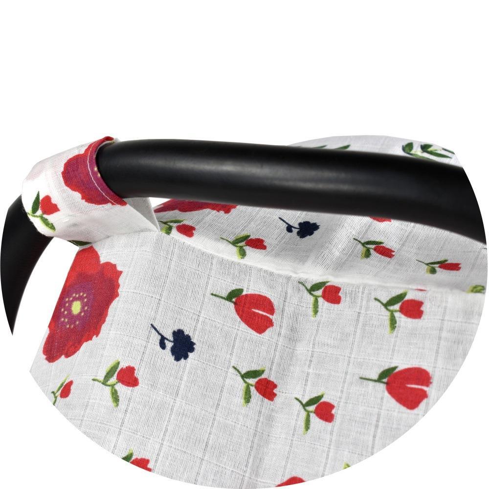 Soft Muslin Cotton Car Seat Canopy,Gauze Car Seat Cover