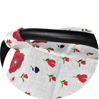 Soft Muslin Cotton Car Seat Canopy,Gauze Car Seat Cover