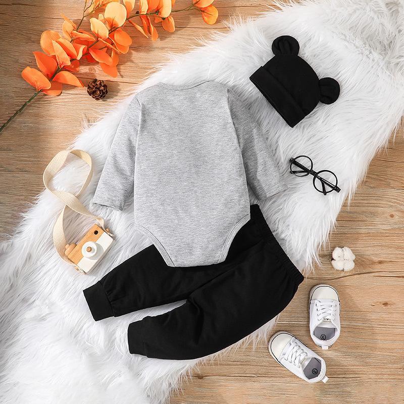 Children's Long Sleeve Crawling Pants Two-Piece Set