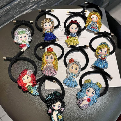 Children's Cute Cartoon Hair Circle Bangle Hair Rope