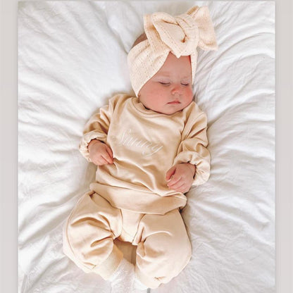 Children's Knitted Stretch Bow Hair Tape