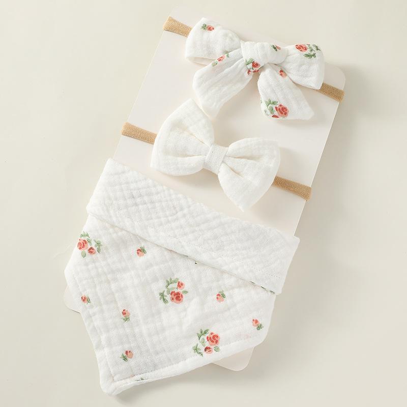 Baby Saliva Towel Nylon Headband Set