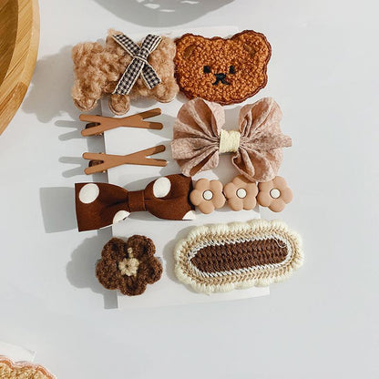 Bear Bow Children's Side Clip Hairpin