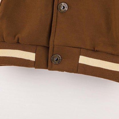 Boy's Jacket Bear Baseball Suit