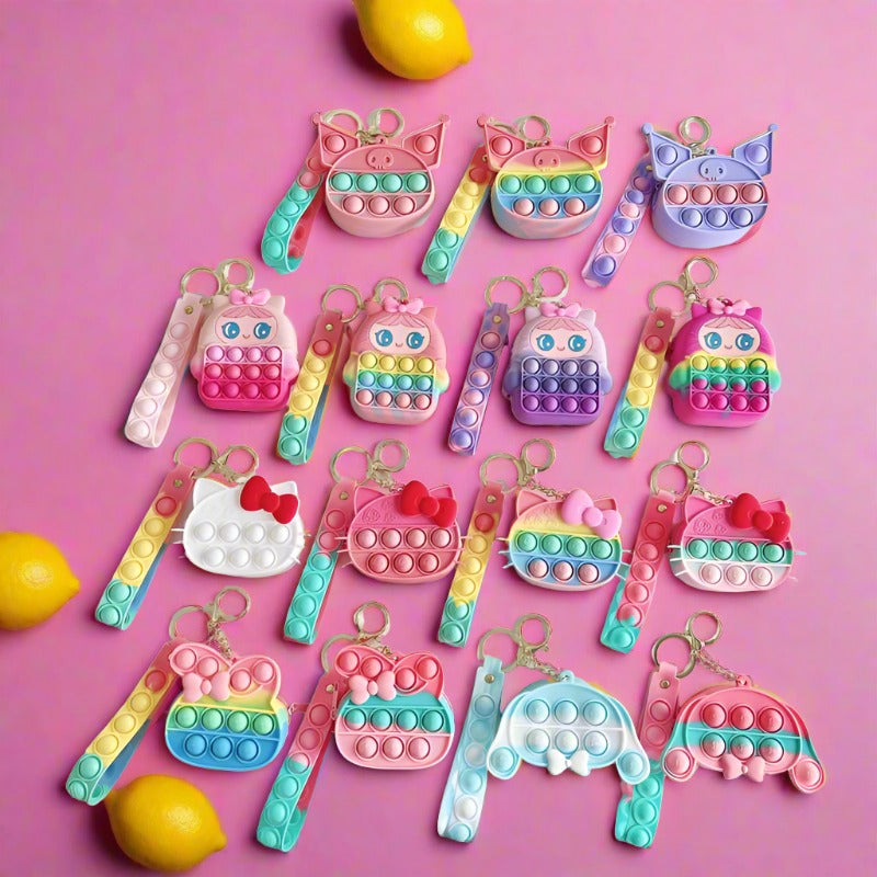 Silicone Mini Coin Purse Keychain