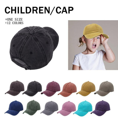 Children's Cap Solid Color Sunshade Baseball Cap