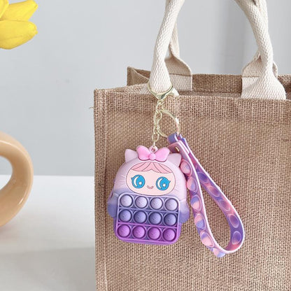 Silicone Mini Coin Purse Keychain