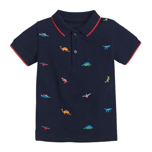 Children's T-shirt knitted boys' polo
