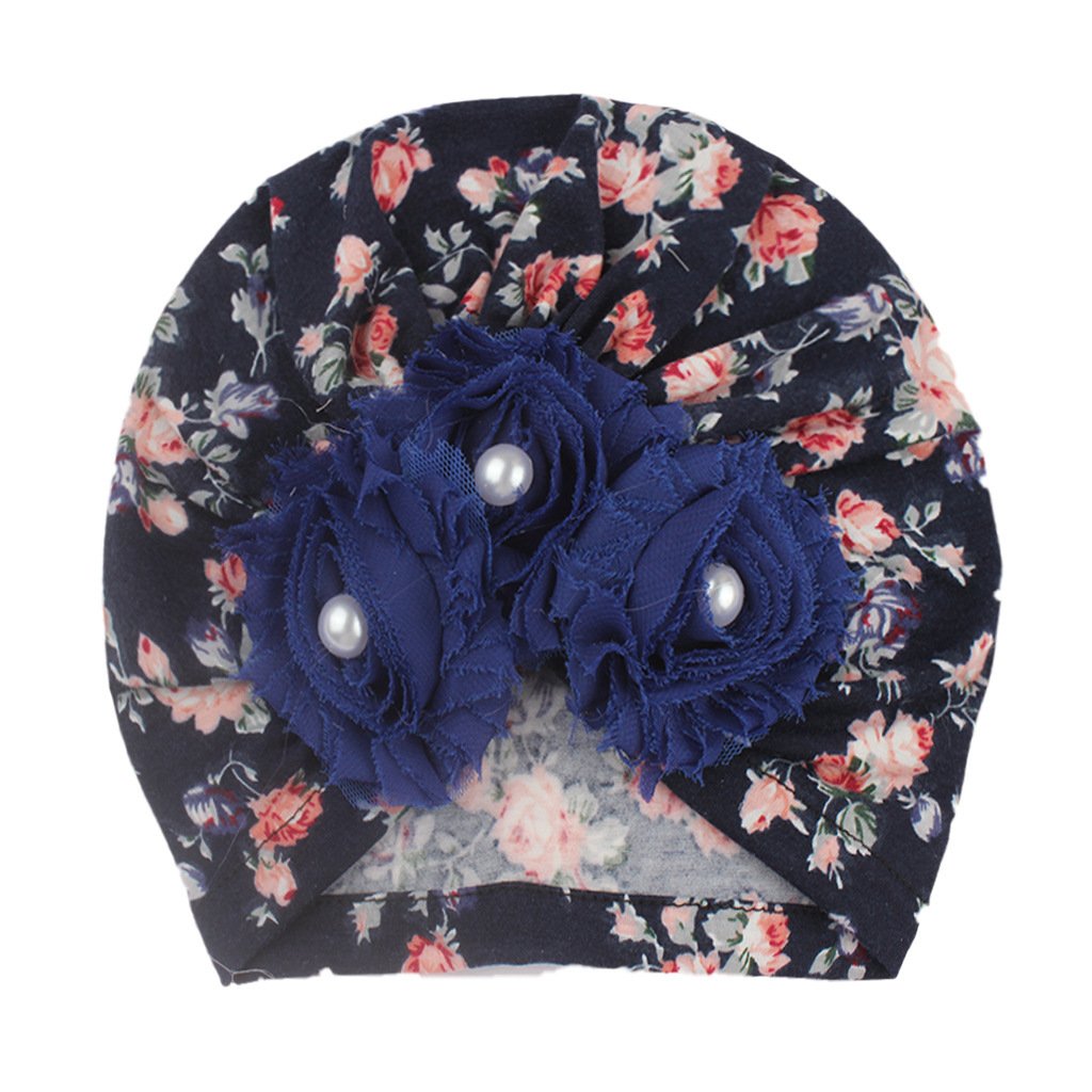 Baby Soft Printed Children's Hat Sunflower  Pullover Hat