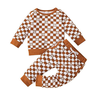 Crewneck Turtleneck Long Sleeve Jacket Pants Set