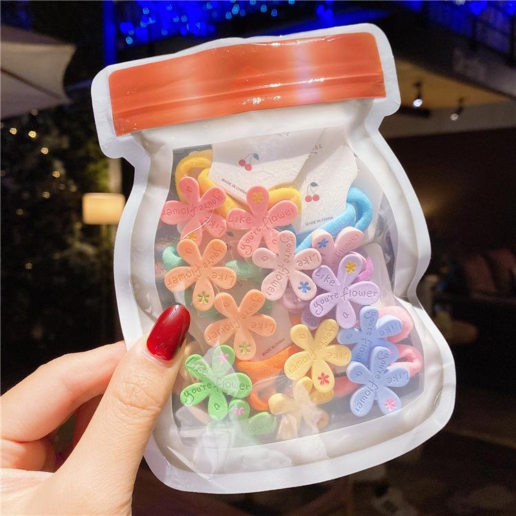 Children's Hair Tie Small Rubber Band Hair Rope 7pairs/bag