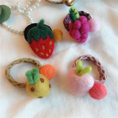 Cartoon Children's Fun CUTE Wool Hair Loop Hair Tie Rope
