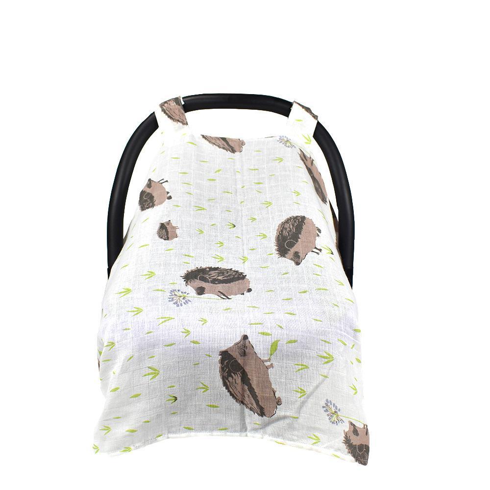 Soft Muslin Cotton Car Seat Canopy,Gauze Car Seat Cover