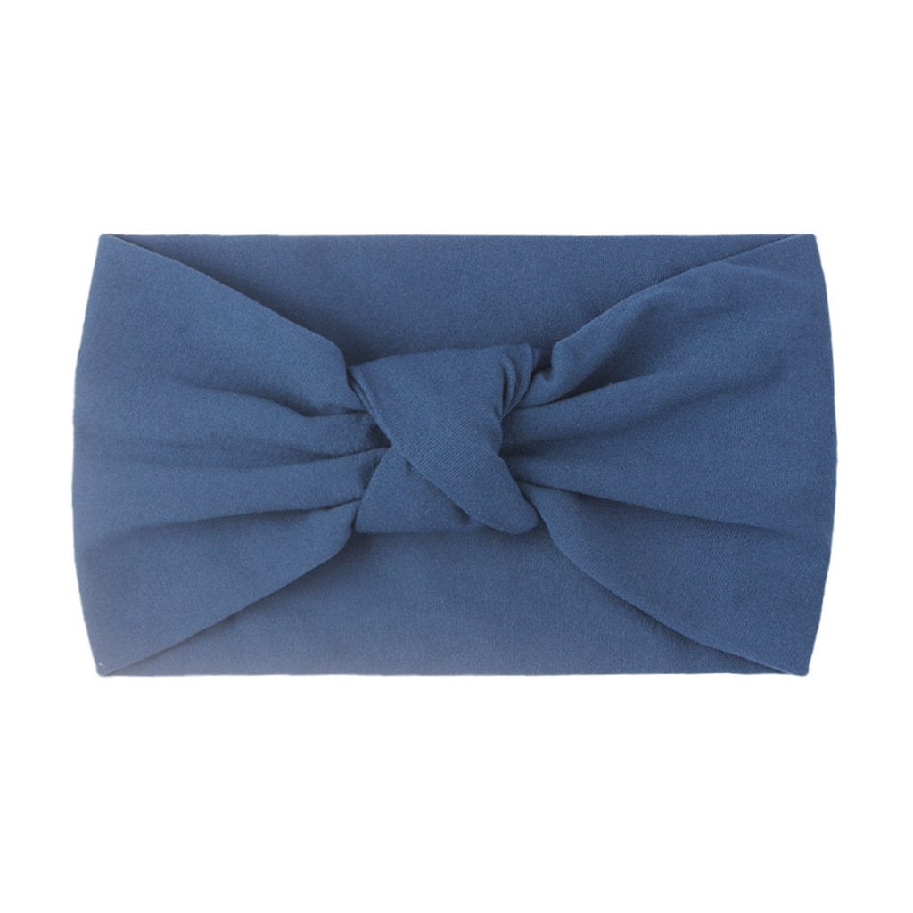 Children's Headwear Baby Solid Nylon Brimmed Hair Band Baby