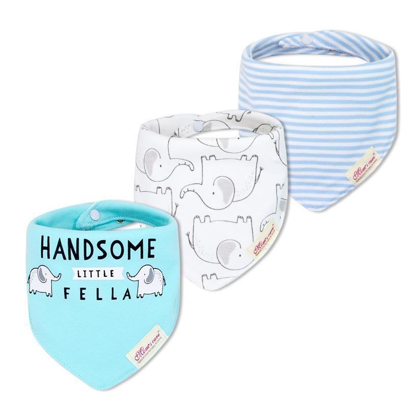 3pcs/set Baby Triangle Bib Saliva towel