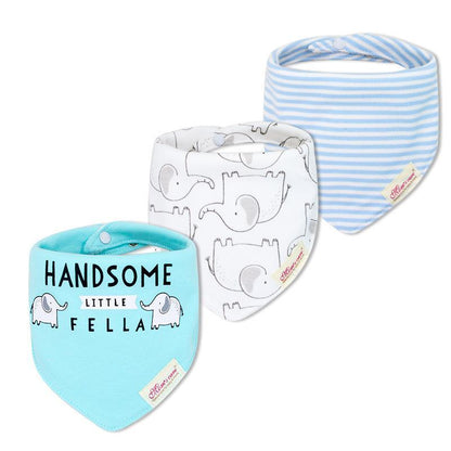 3pcs/set Baby Triangle Bib Saliva towel