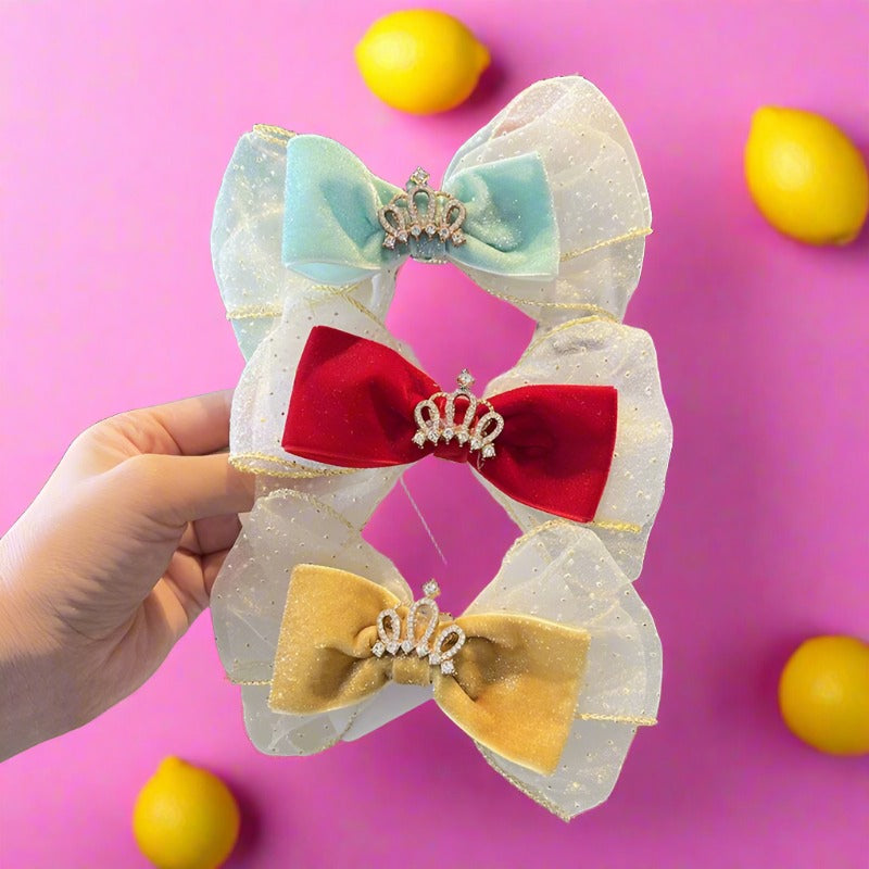 Children's Crown Bow Hairpin
