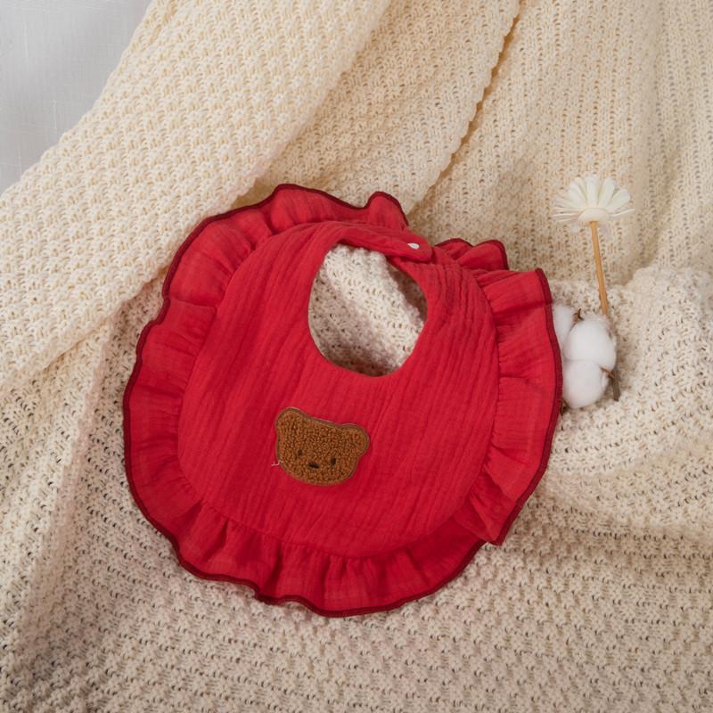 Baby Unisex Solid Color Cartoon Baby Bibs Wholesale