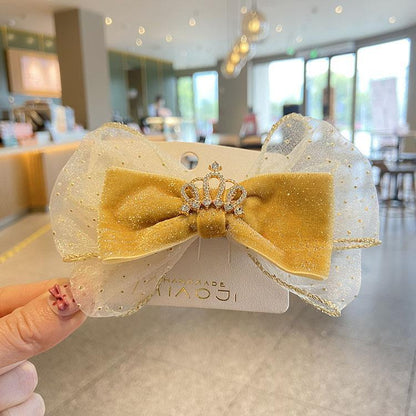Children's Crown Bow Hairpin