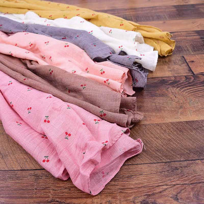 Children's Cotton and Linen Thin Warm Silk Scarf