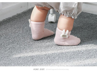 Baby Cartoon Thickened Terry Warm Tube Socks | 3pair/bag