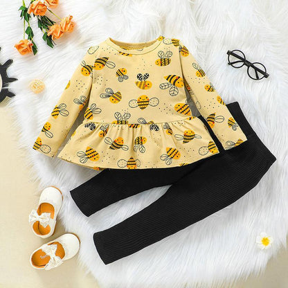 Children's Autumn Long Sleeve Jacket Pants Two-Piece Set