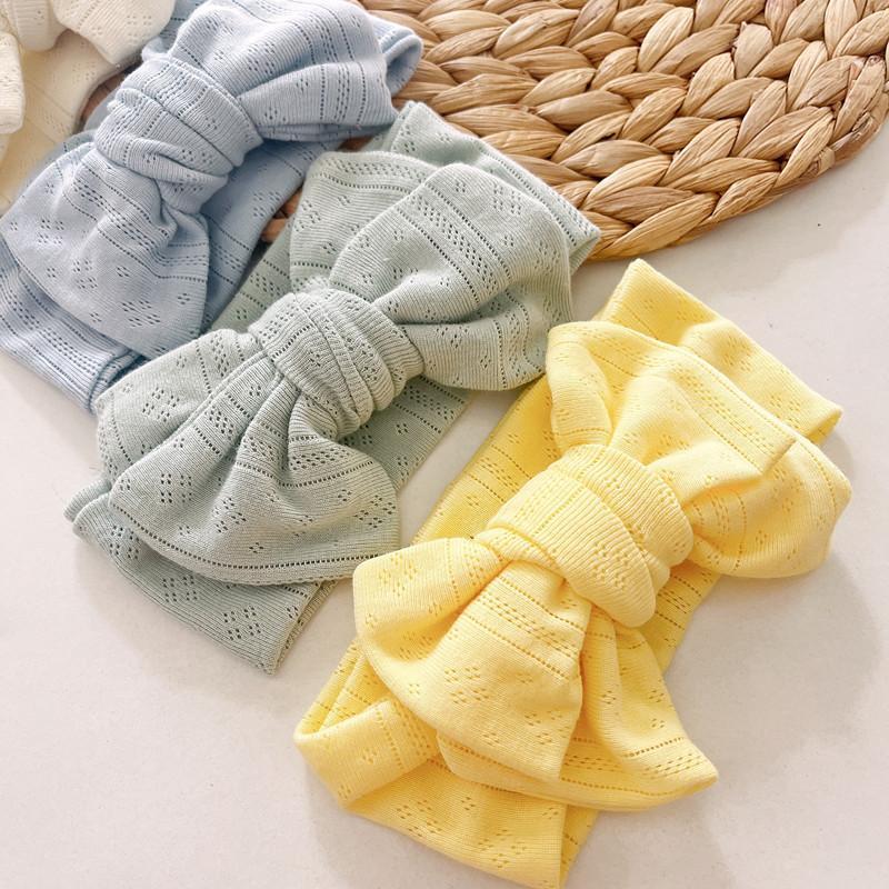 Children's Knitted Stretch Bow Hair Tape