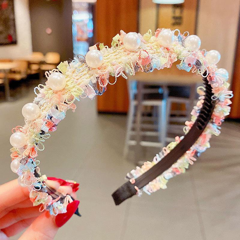 Girl's Hair Hoop Mesh Cartoon Broken Hair Clip Headdress