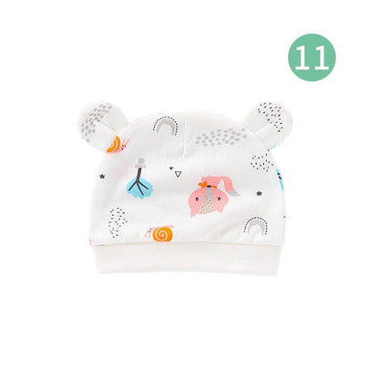 Binaural Printed Hat For Newborn Baby